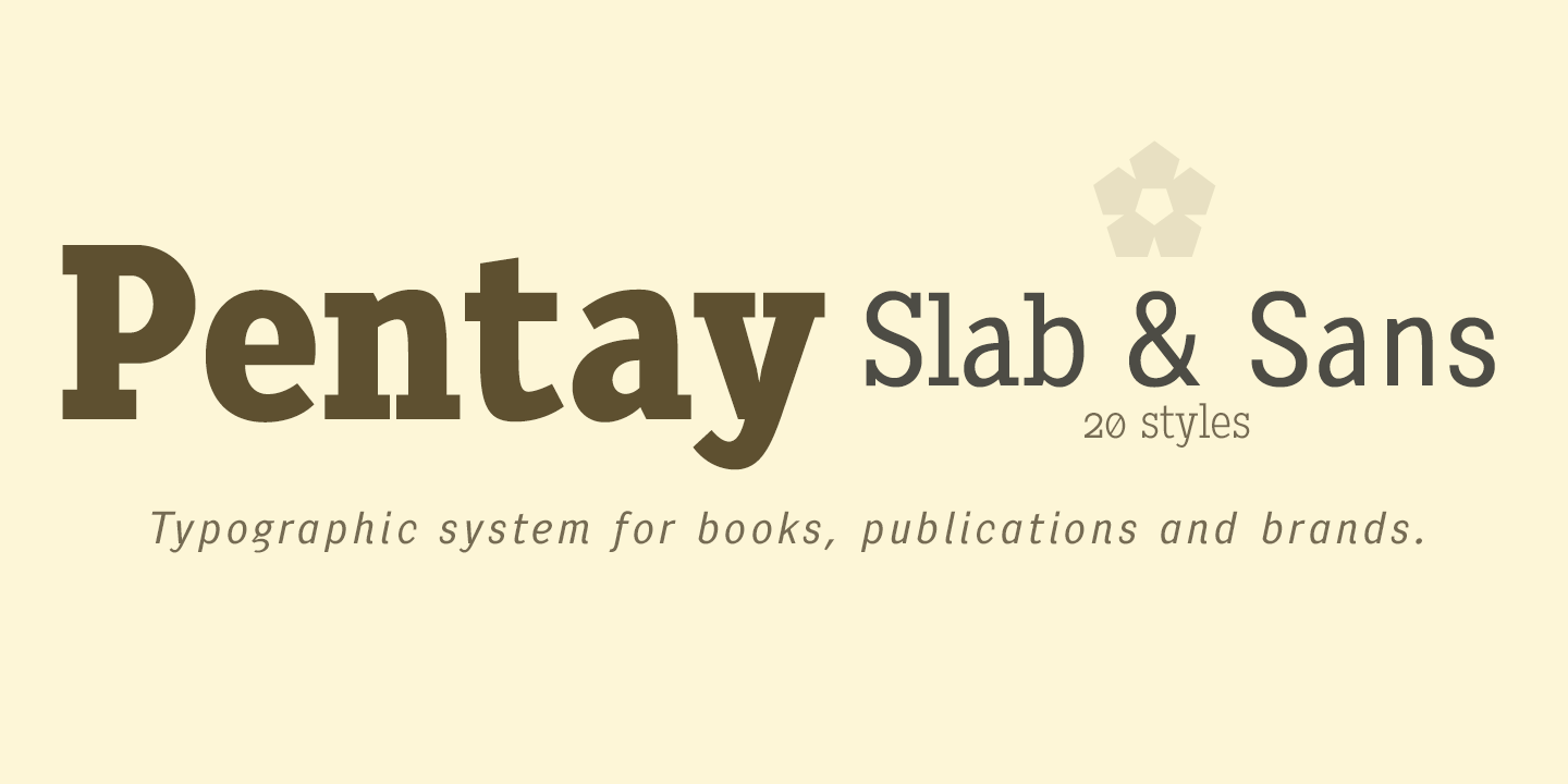 フォント Pentay Slab